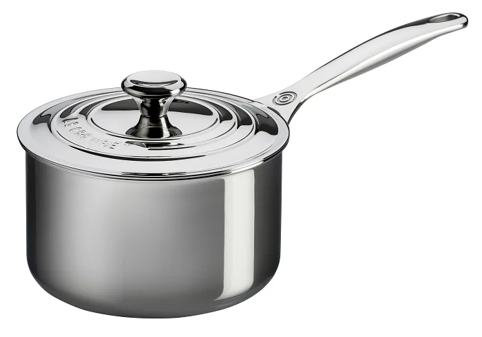 RVS - Steelpan met deksel 16cm 1,90l från Le Creuset – produktbild