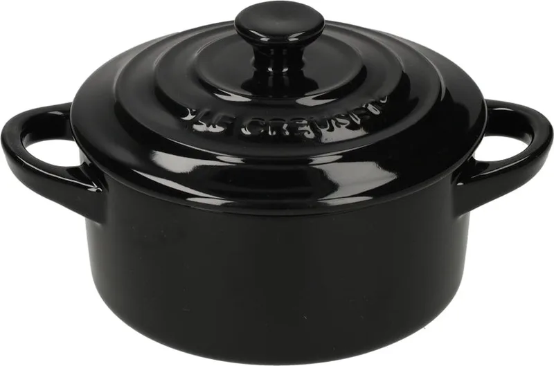 Serveerpannetje / Mini Braadpan - Signature - Ebbenzwart - ø 10 cm / 250 ml de Le Creuset en Noir – photo produit