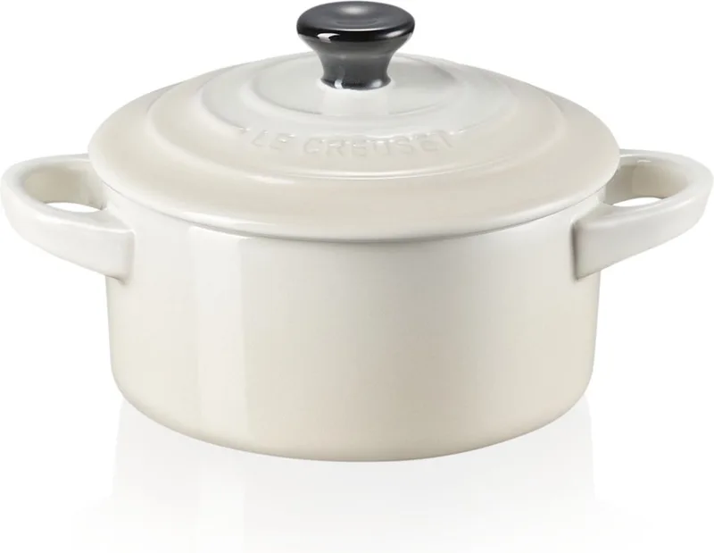 Serveerpannetje / Mini Braadpan - Signature - ø 10 cm / 250 ml de Le Creuset en Meringue – photo produit 1 sur 5