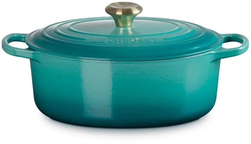 Signature Braadpan - 4,7 l - 29 cm - Blue Riviera fra Le Creuset i Gul – produktbillede