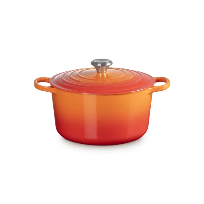Signature - Braadpan hoog Oranjerood 26cm 6,30l de Le Creuset – photo produit