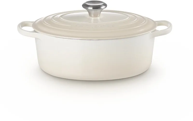 Signature - Braadpan - Ovaal - 29 cm - 4,7 L - Inductie by Le Creuset in Meringue – product photo