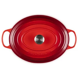 Signature - Braadpan - Ovaal - 35 cm - 8,9 L - Inductie van Le Creuset in Kersenrood – productfoto 3 van 4