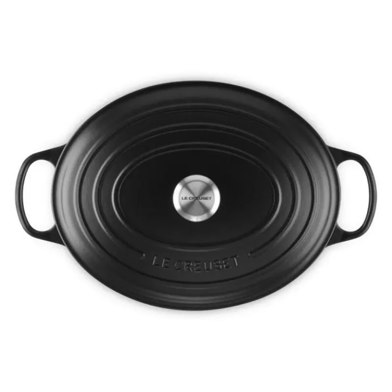 Signature - Braadpan - Ovaal - 35 cm - 8,9 L - Inductie by Le Creuset in Mat Zwart – product photo 4 of 5