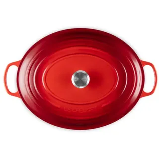 Signature - Braadpan - Ovaal - 40 cm - 13,9 L - Inductie de Le Creuset en Kersenrood – photo produit 3 sur 4