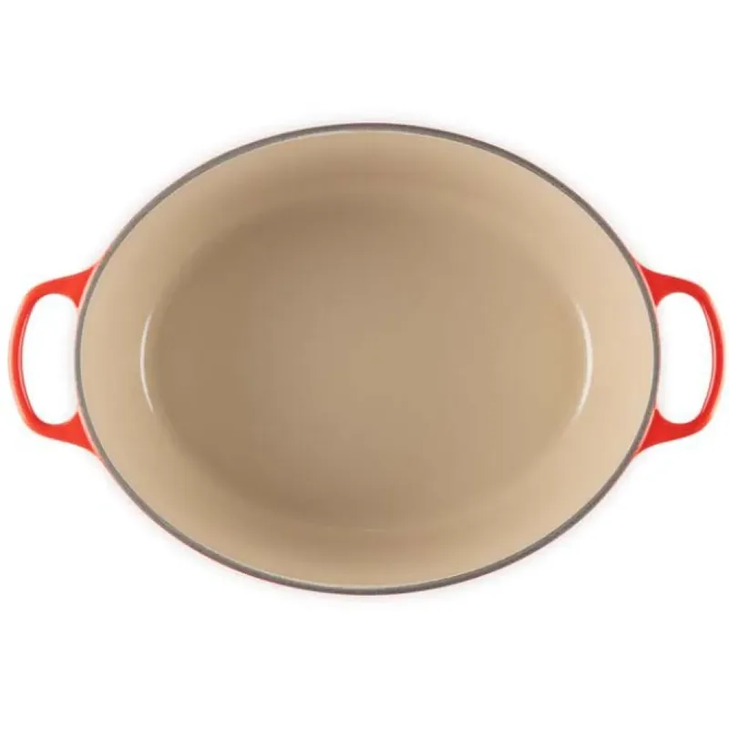 Signature - Braadpan - Ovaal - 40 cm - 13,9 L - Inductie de Le Creuset en Kersenrood – photo produit 2 sur 4