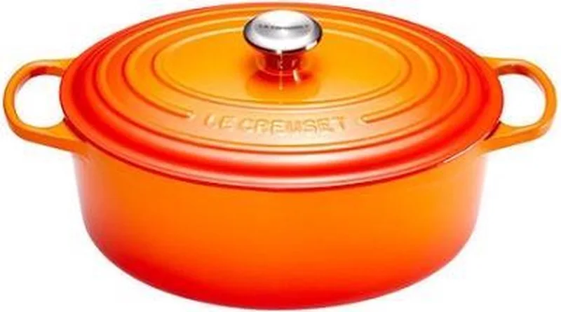Signature - Braadpan - Ovaal - Oranjerood - 40 cm - 13,9 L - Inductie by Le Creuset in Oranje Rood – product photo