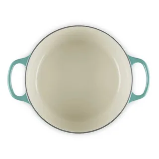 Ronde stoofpan Signature Collection van gietijzer, in verschillende formaten van Le Creuset in Blauw – productfoto 5 van 6