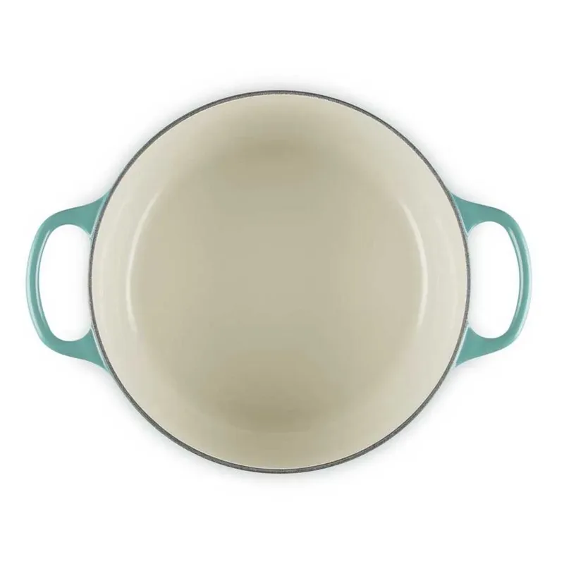 Ronde stoofpan Signature Collection van gietijzer, in verschillende formaten van Le Creuset in Blauw – productfoto 5 van 6