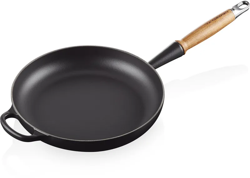 Signature Koekenpan met houten handvat Ø 26cm 2,0L de Le Creuset en Mat Zwart – photo produit