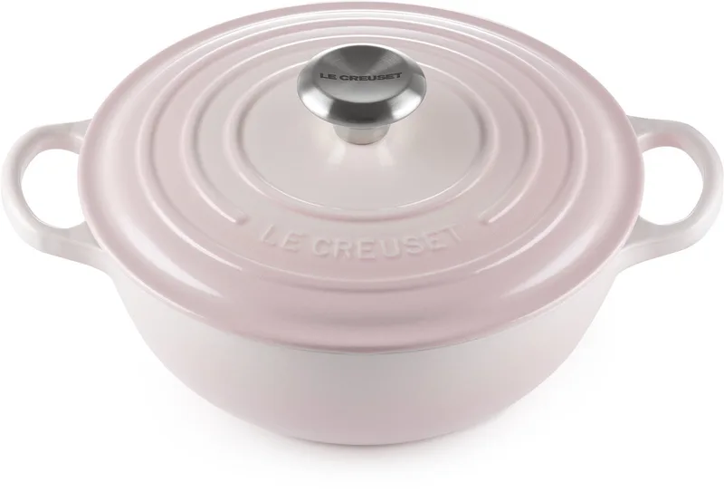 Signature Marmite Ø 24cm 3,1l by Le Creuset in Shell Pink – product photo