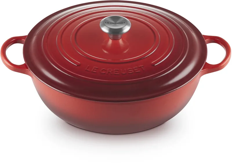 Signature Marmite Ø 32cm 7,0l by Le Creuset in Kersenrood – product photo