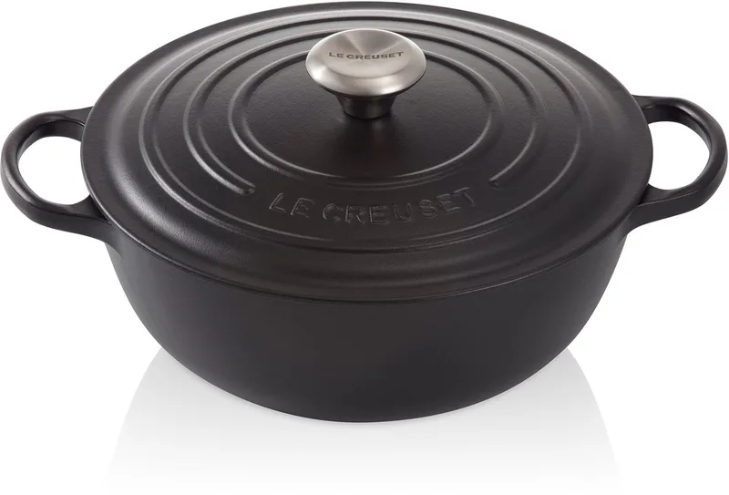 Signature Marmite Ø 32cm 7,0l by Le Creuset in Mat Zwart – product photo