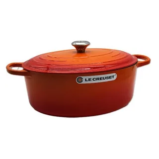 Signature ovale braad-/stoofpan 35 cm by Le Creuset in Oranjerood – product photo 2 of 5