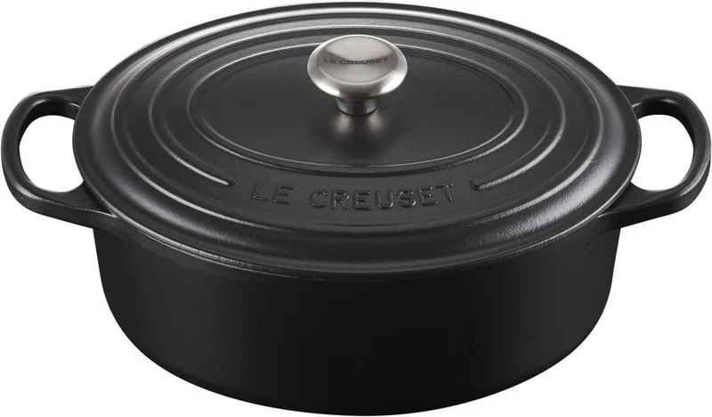 Signature Ovale Braadpan Ø 29 cm 4,7 L by Le Creuset in Mat Zwart – product photo