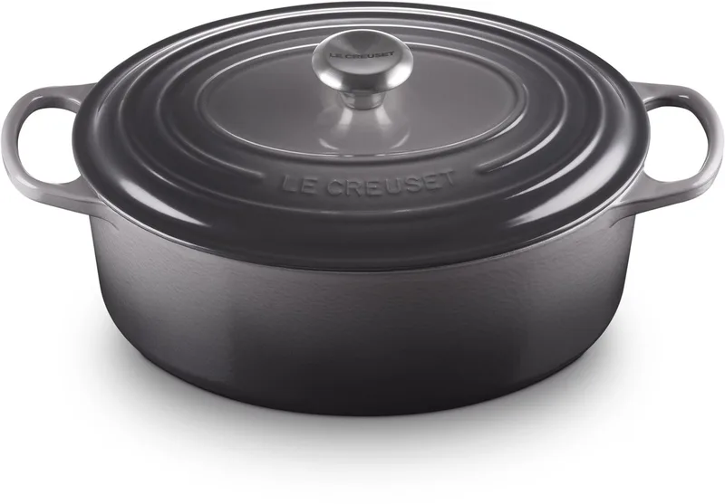 Signature Ovale Braadpan Ø 31 cm 6,3 L by Le Creuset in Flint – product photo