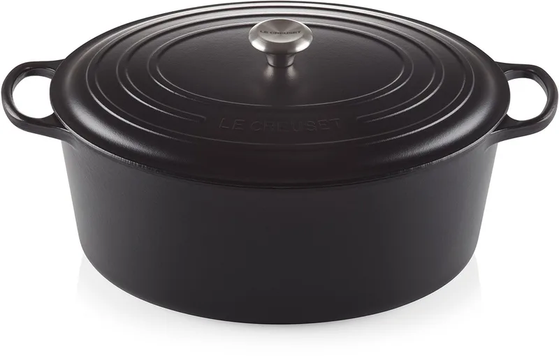 Signature Ovale Braadpan Ø 40 cm 13,9 L de Le Creuset en Mat Zwart – photo produit
