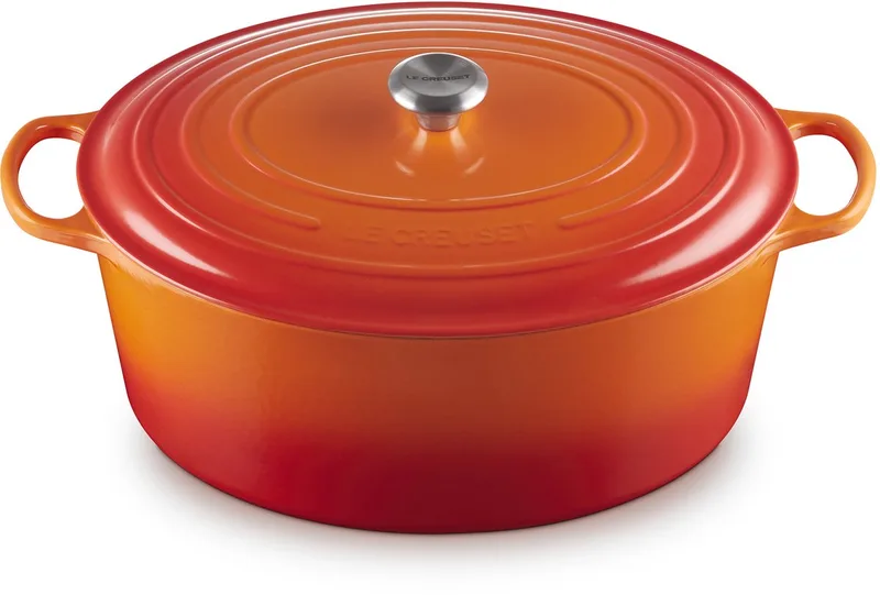 Signature Ovale Braadpan Ø 40 cm 13,9 L fra Le Creuset i Oranjerood – produktbillede