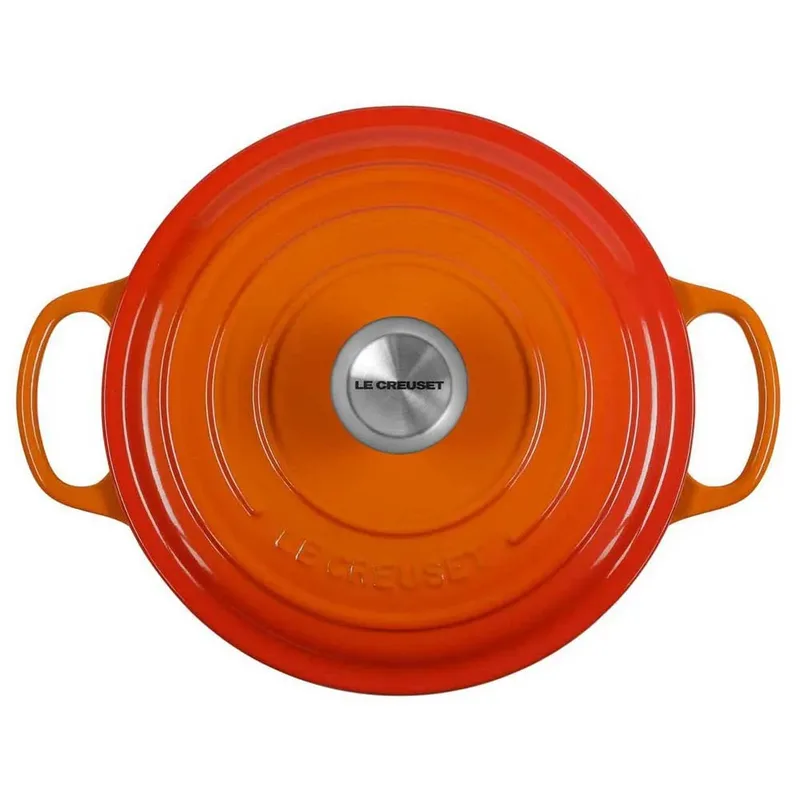 Signature Ronde Braadpan 24 cm Oranje van Le Creuset in Oranjerood – productfoto 3 van 3