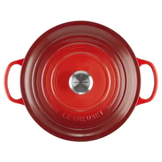 Signature Ronde Braadpan 28 cm Cerise - Gietijzer de Le Creuset en Kersenrood – photo produit 3 sur 4