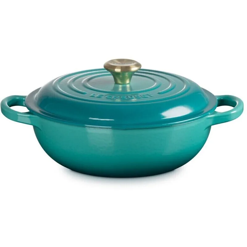 Signature Schmortopf 22 cm Bleu Riviera von Le Creuset – Produktfoto