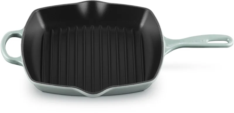 Signature Vierkante Grillpan 26cm by Le Creuset in Sea Salt – product photo