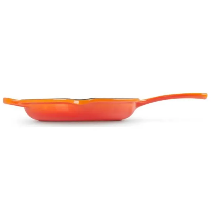 Skillet Signature - Ø 20 cm - Geëmailleerde Anti-aanbaklaag - Geschikt voor Alle Warmtebronnen, inclusief Inductie - Vaatwasserbestendig - Levenslange Garantie de Le Creuset en Oranjerood – photo produit 3 sur 3