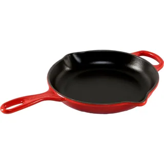 Skillet Signature - Ø 23 cm - Geëmailleerde Anti-aanbaklaag - Geschikt voor Alle Warmtebronnen, inclusief Inductie - Vaatwasserbestendig - Levenslange Garantie de Le Creuset en Kersenrood – photo produit 2 sur 6
