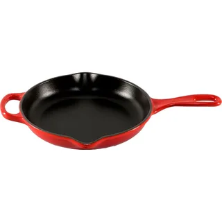 Skillet Signature - Ø 23 cm - Geëmailleerde Anti-aanbaklaag - Geschikt voor Alle Warmtebronnen, inclusief Inductie - Vaatwasserbestendig - Levenslange Garantie de Le Creuset en Kersenrood – photo produit 3 sur 6