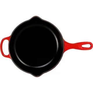 Skillet Signature - Ø 23 cm - Geëmailleerde Anti-aanbaklaag - Geschikt voor Alle Warmtebronnen, inclusief Inductie - Vaatwasserbestendig - Levenslange Garantie de Le Creuset en Kersenrood – photo produit 4 sur 6