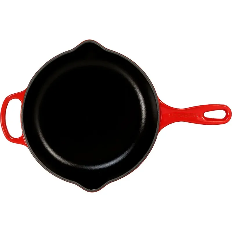 Skillet Signature - Ø 23 cm - Geëmailleerde Anti-aanbaklaag - Geschikt voor Alle Warmtebronnen, inclusief Inductie - Vaatwasserbestendig - Levenslange Garantie de Le Creuset en Kersenrood – photo produit 4 sur 6