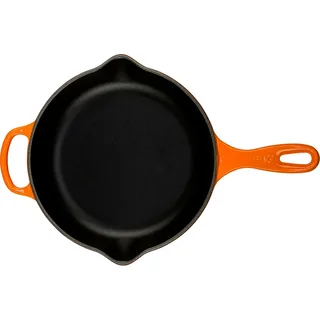 Skillet Signature - Ø 23 cm - Geëmailleerde Anti-aanbaklaag - Geschikt voor Alle Warmtebronnen, inclusief Inductie - Vaatwasserbestendig - Levenslange Garantie van Le Creuset in Oranjerood – productfoto 2 van 3