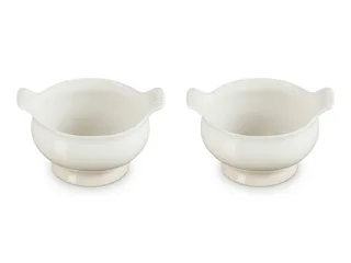 Soepkommen Set van 2 in Aardewerk 0,60 Liter från Le Creuset i Meringue – produktbild 2 av 5