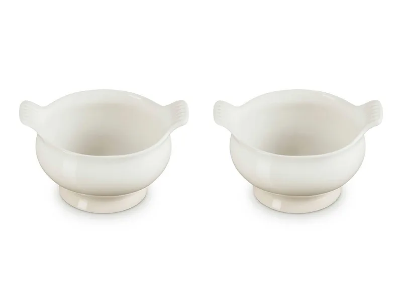 Soepkommen Set van 2 in Aardewerk 0,60 Liter från Le Creuset i Meringue – produktbild 2 av 5