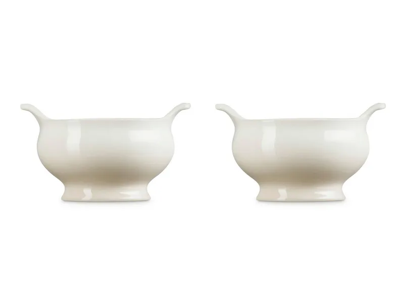 Soepkommen Set van 2 in Aardewerk 0,60 Liter från Le Creuset i Meringue – produktbild 3 av 5