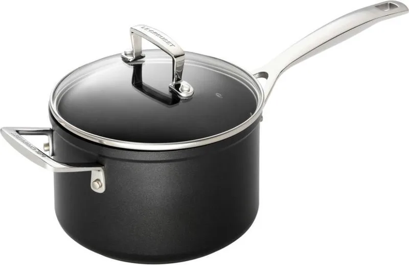 Steelpan 18 cm Met Glazen Deksel 2,8 Liter de Le Creuset en Noir – photo produit