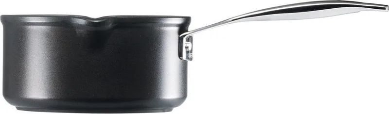 Steelpan - 2 schenktuiten - Les Forgées TNS - ø 16 cm / 1.6 liter - standaard anti-aanbaklaag van Le Creuset in Zwart – productfoto