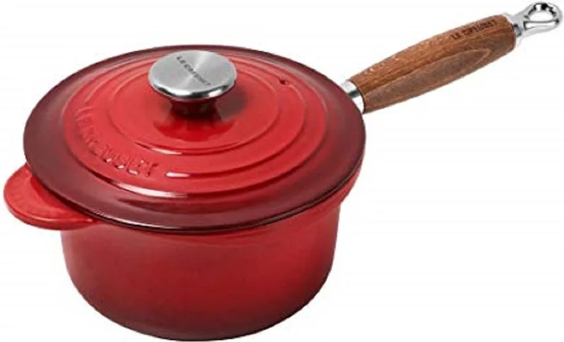 Steelpan met deksel - Tradition - ø 18 cm / 1.8 liter de Le Creuset en Kersenrood – photo produit