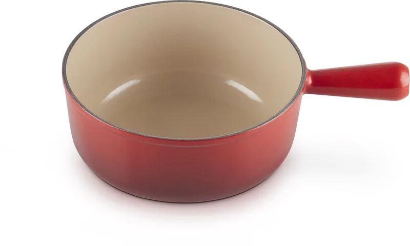 Steelpan zonder deksel Ø 22cm 2,6l de Le Creuset en Kersenrood – photo produit