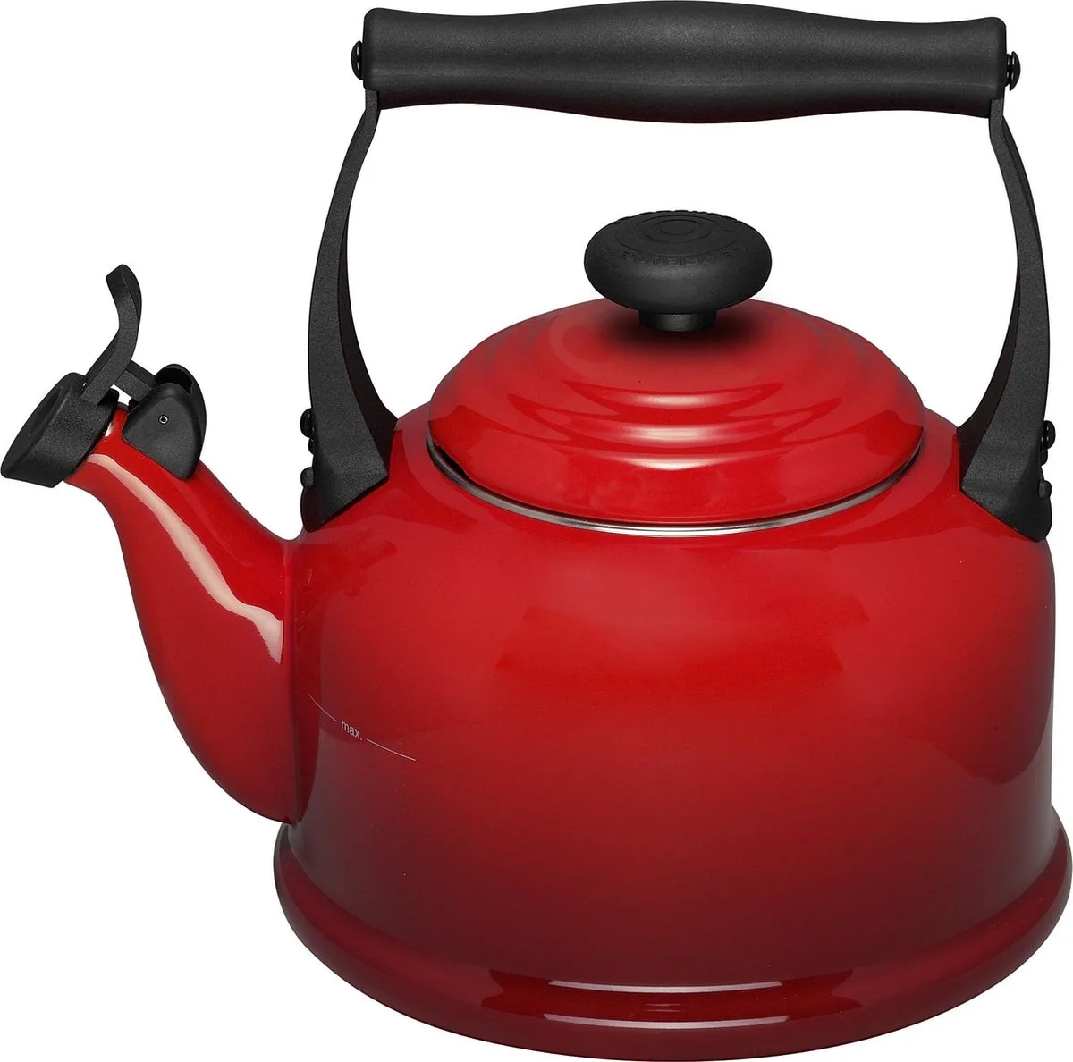 Tradition Fluitketel - 2.1 l - Kersenrood van Le Creuset in Rood – productfoto