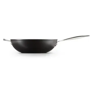 Wokpan met steel - Les Forgées TNS - ø 30 cm / 4.7 liter - standaard anti-aanbaklaag by Le Creuset in Black – product photo 3 of 3