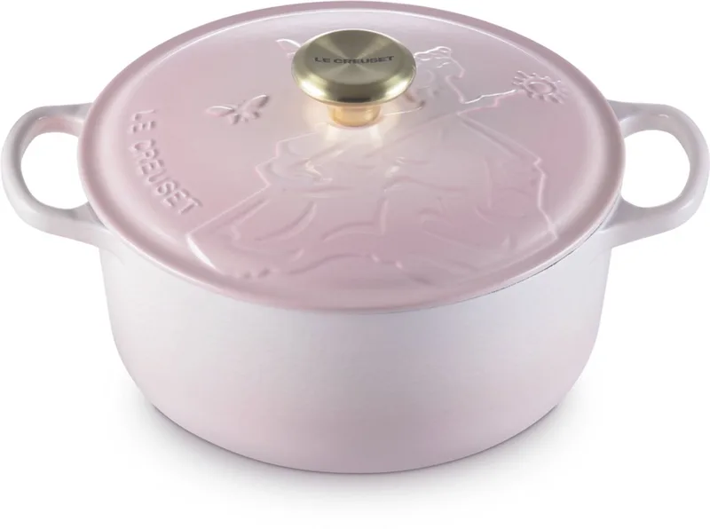 x Wicked Signature stoofpan rond 24cm Glinda - limited edition från Le Creuset i Rosa – produktbild
