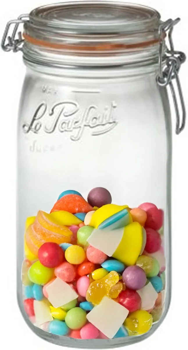 Voorraad/weckpot - 2x - glas - 22 x 10 cm - 1,5 L by Le Parfait in Transparent – product photo
