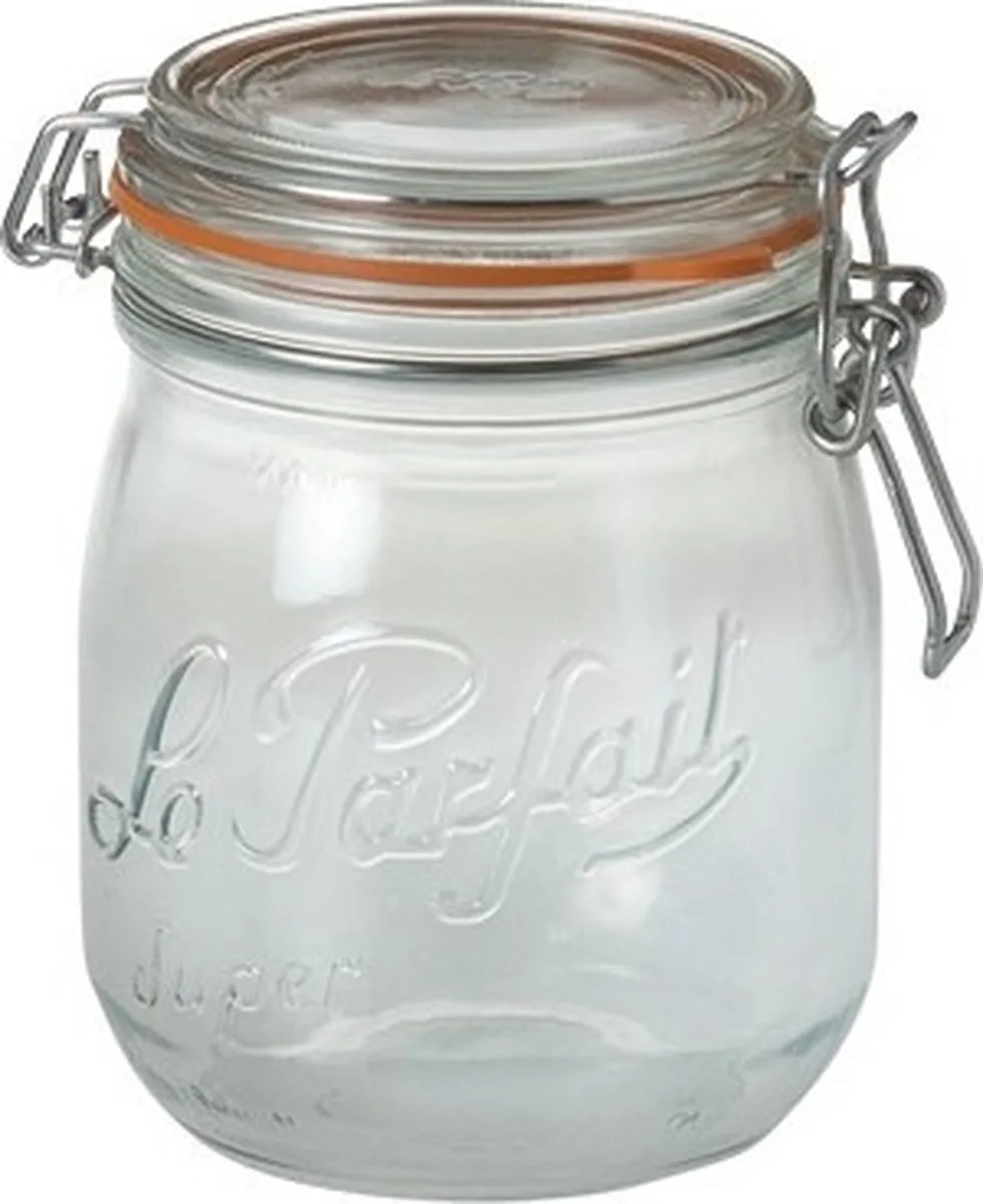 Voorraad/weckpot - 5x - glas - 11 x 8,5 cm - 500 ml von Le Parfait in Transparent – Produktfoto