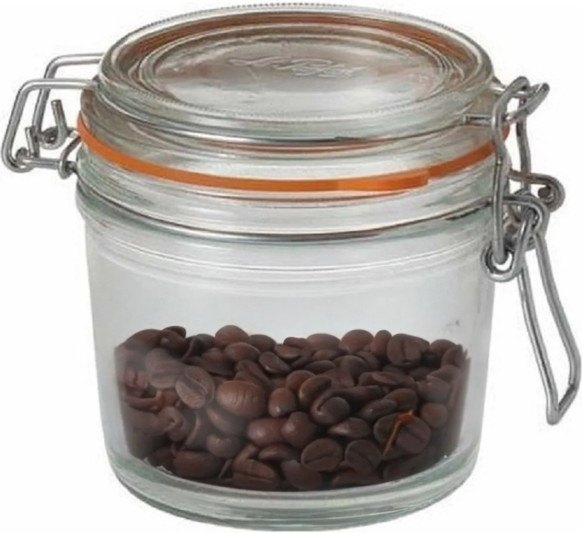 Voorraad/weckpot - glas - 10,5 x 10 cm - 500 ml van Le Parfait in Transparant – productfoto