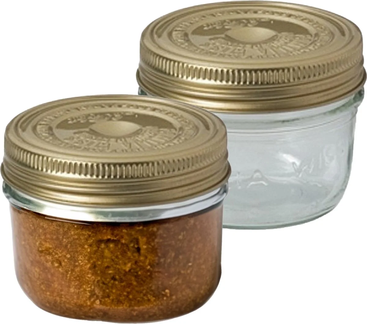 Weckpot/inmaakpot - 2x - met schroefdeksel - 200 ml fra Le Parfait i Gennemsigtig – produktbillede