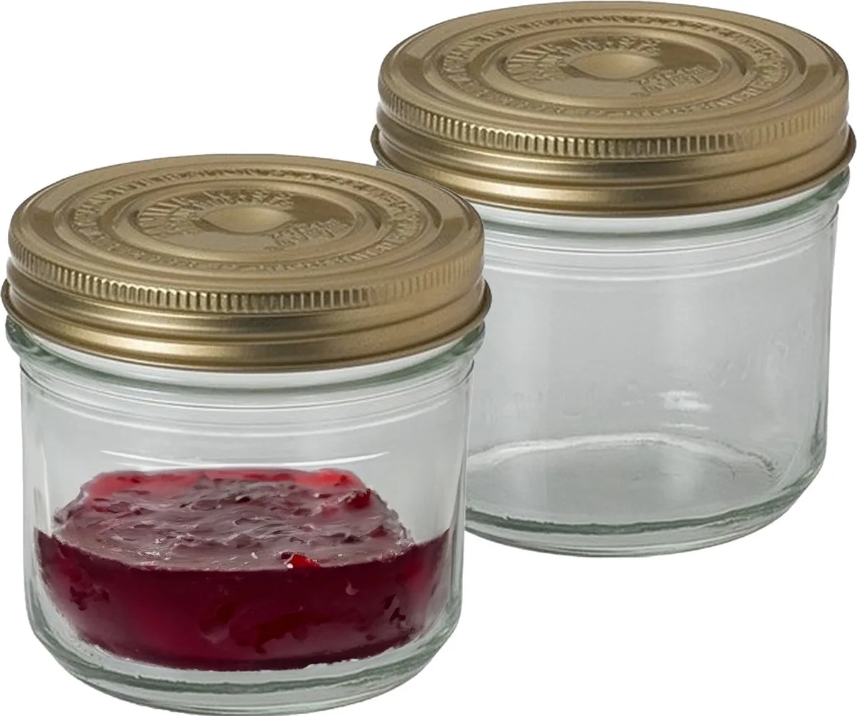 Weckpot/inmaakpot - 2x - met schroefdeksel - 500 ml fra Le Parfait i Gennemsigtig – produktbillede
