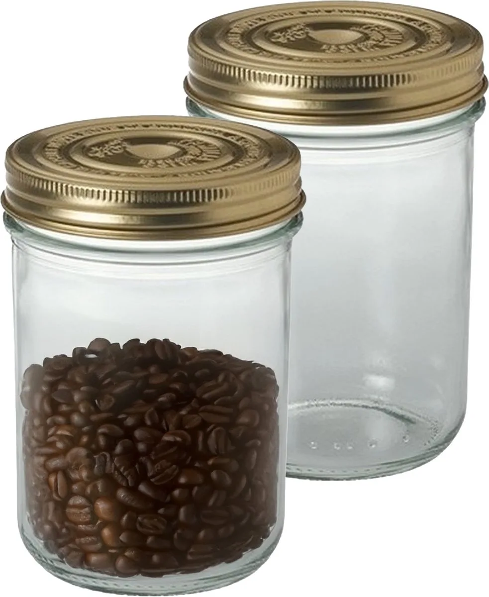 Weckpot/inmaakpot - 2x - met schroefdeksel - 750 ml fra Le Parfait i Gennemsigtig – produktbillede
