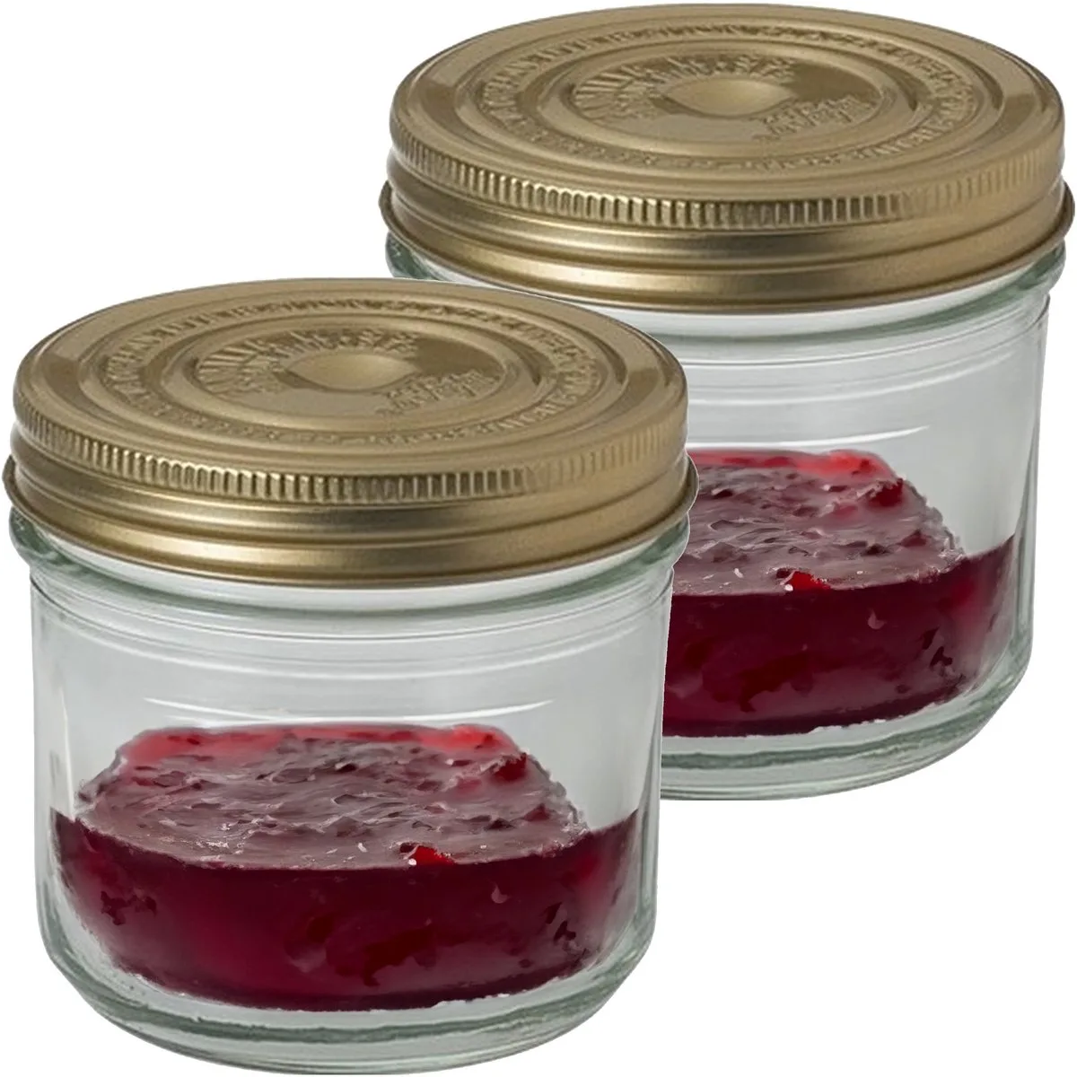 Weckpot/inmaakpot - 8x - met schroefdeksel - 500 ml fra Le Parfait i Gennemsigtig – produktbillede
