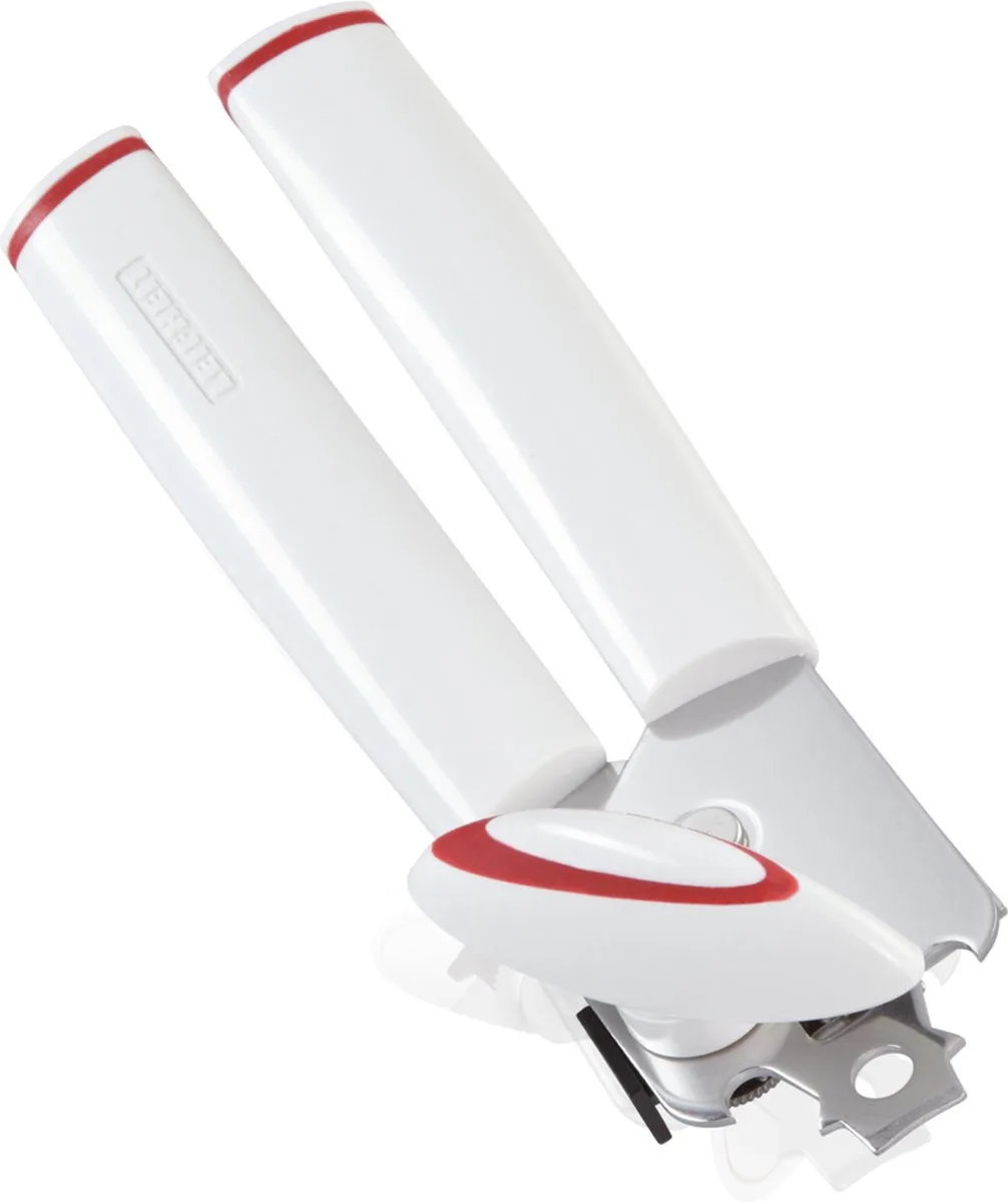 Comfortline blikopener - incl. flesopener - rvs- wit de Leifheit en Rouge – photo produit